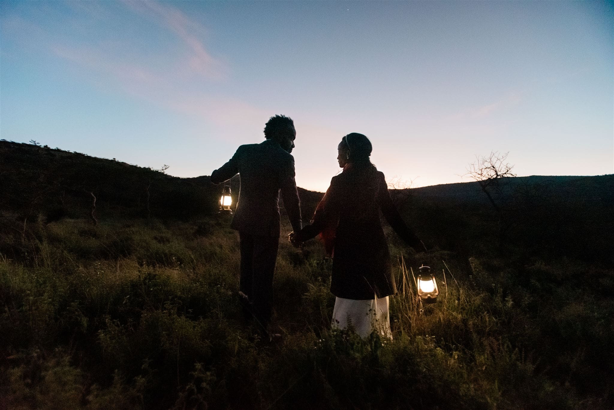 This is a picture of a luxury elopement activity in an African safari.